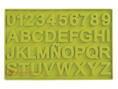 Silikonová forma na čokoládu čísla a písmena